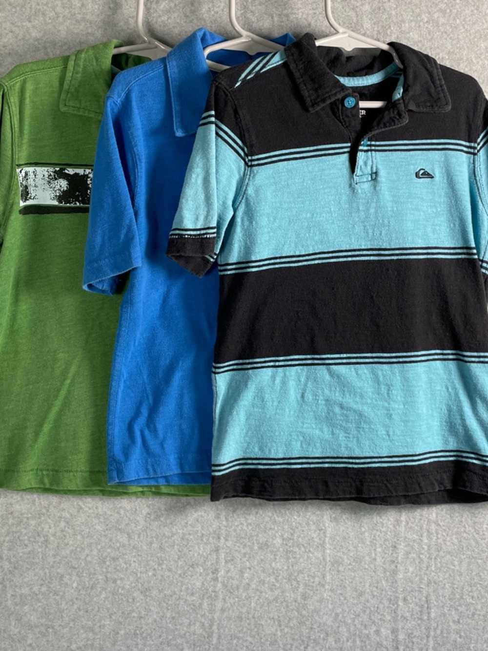 Quiksilver Boys Polo Bundle- Green, Blue, Teal